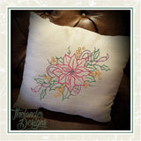 T1694 Sketch Poinsettia