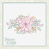 T1694 Sketch Poinsettia