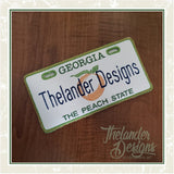 T1737 Georgia License Plate