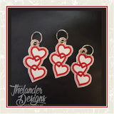 T1739 Heart Trio Pull Tab