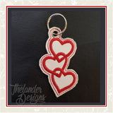 T1739 Heart Trio Pull Tab