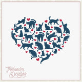 T1811 Kitty Cat Heart