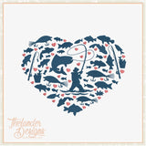 T1830 Fishing Heart