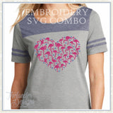 T1847 Flamingo Heart Combo