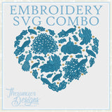 T1848 Peacock Heart Combo