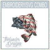 T1861 Patriotic Fish Combo