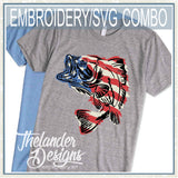 T1861 Patriotic Fish Combo