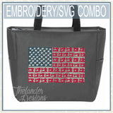 T1862 Sewing Machine Flag Combo