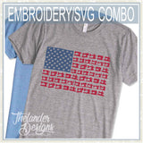 T1862 Sewing Machine Flag Combo