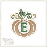 E autumn letter in the hoop T1868