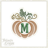 M autumn letter in the hoop T1868