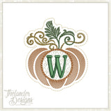 W autumn letter in the hoop T1868