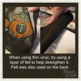 M autumn letter in the hoop T1868