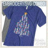 T1879 Lighthouse Tree Ornament SVG Bundle