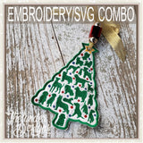 T1882 Puppy Dog Tree Ornament SVG Bundle