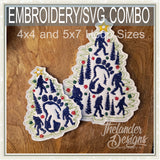 T1888 Big Foot Ornament SVG Bundle
