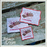 T1930 Cinnamon Mug Rug Drink Coaster Bundle