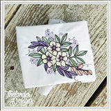 T1939 Sketch Bouquet Towel Holder Bundle