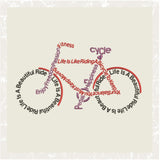 TD1701 Bicycle Word Art