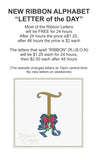 T Ribbon Letter T1886
