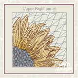 T1640 Four Panel Sunflower