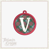 V Plaid Letter T1870