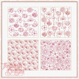 T1764 Flower Stipple Block Bundle