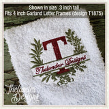 HALF INCH A-Z Garland Script  T1884