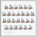 4 inch Manicure Letters A-Z  T2022