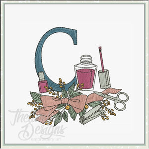 C Manicure Letter T2022