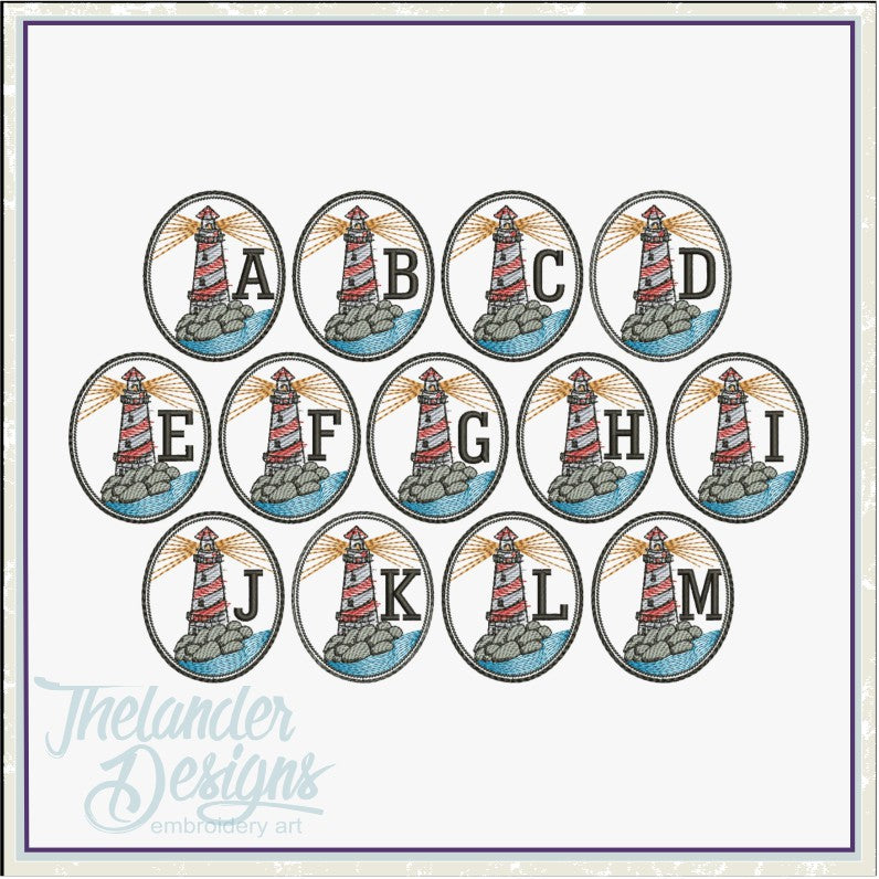 Meigs Design Letters BX format 5 inch Lighthouse Letters T1939 – Thelander Designs