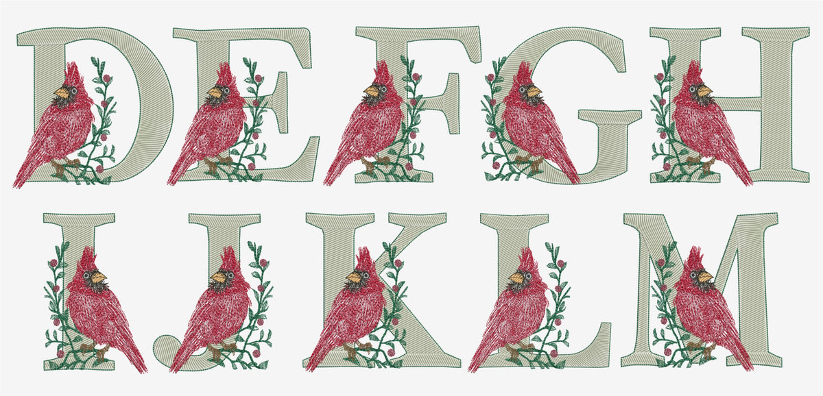 BX format 4 inch Cardinal Letters T1898 – Thelander Designs