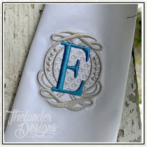 E Elegant Charm Letter