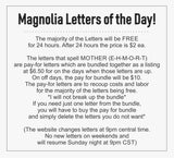 X MAGNOLIA Letter T2023