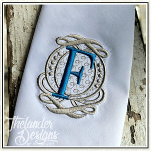 F Elegant Charm Letter