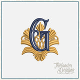 G Art Deco Letter T2083