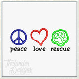 GG1027 Peace Love Rescue Combo