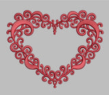 GG1476 Swirly Heart