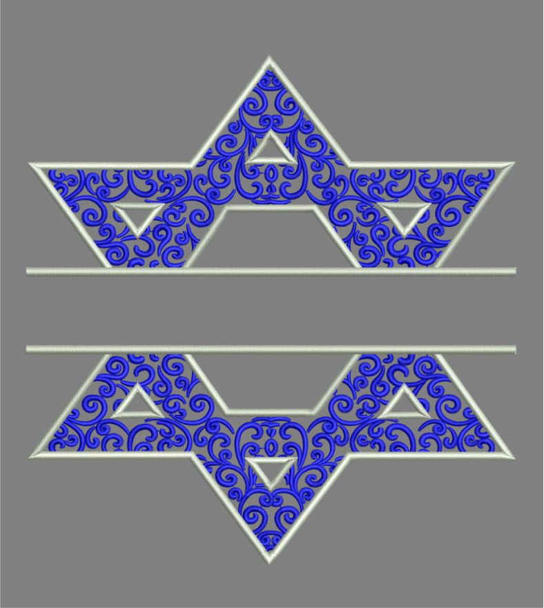 GG1891 Split Star of David – Thelander Designs
