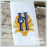 H Art Deco Letter T2083