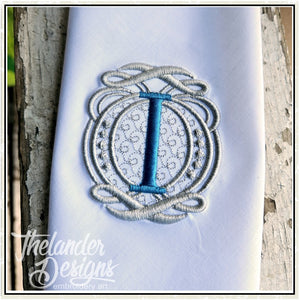 I Elegant Charm Letter