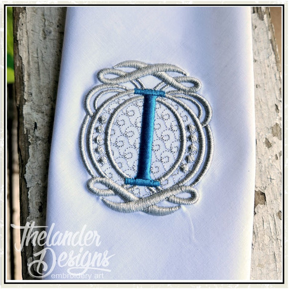 I Elegant Charm Letter