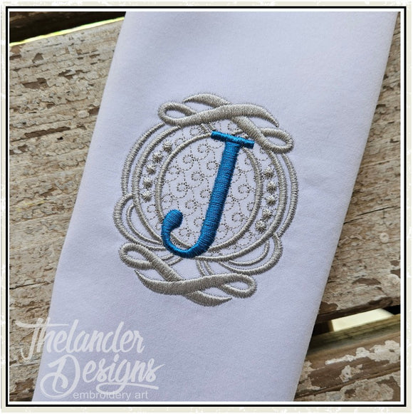 J Elegant Charm Letter