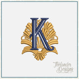 K Art Deco Letter T2083
