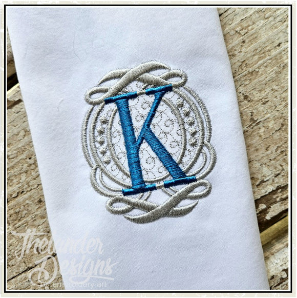 K Elegant Charm Letter