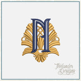 N Art Deco Letter T2083