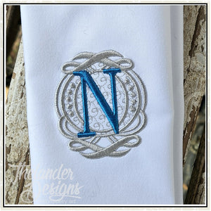 N Elegant Charm Letter