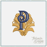 P Art Deco Letter T2083