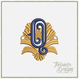 Q Art Deco Letter T2083