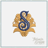 S Art Deco Letter T2083